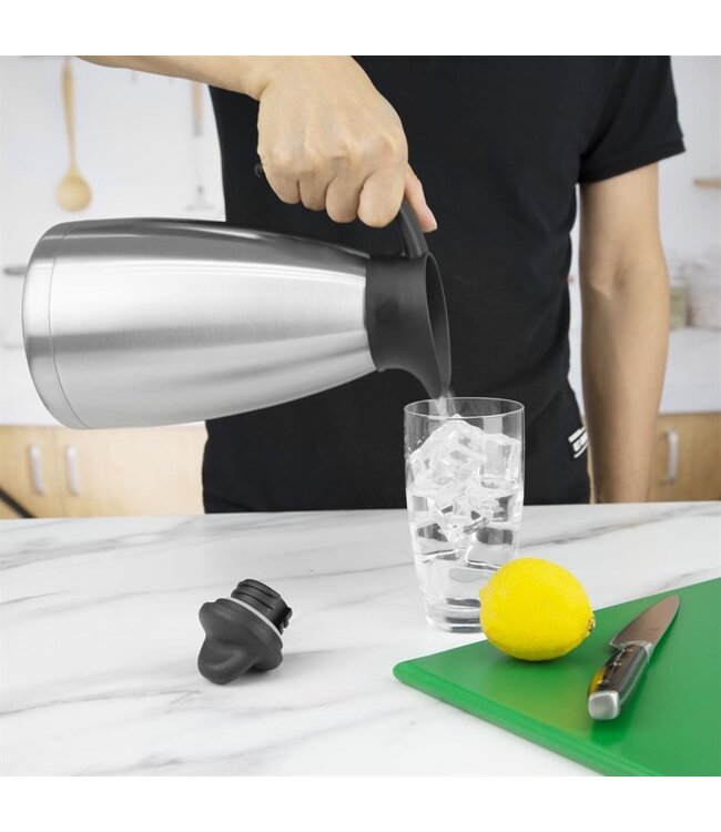 Isoleerkan 1,5 ltr RVS met schroefdop