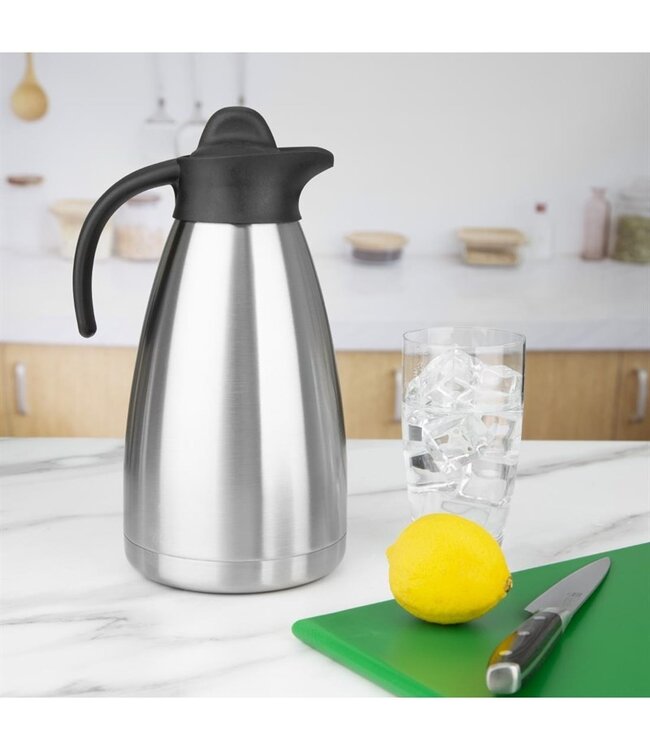 Isoleerkan 1,5 ltr RVS met schroefdop