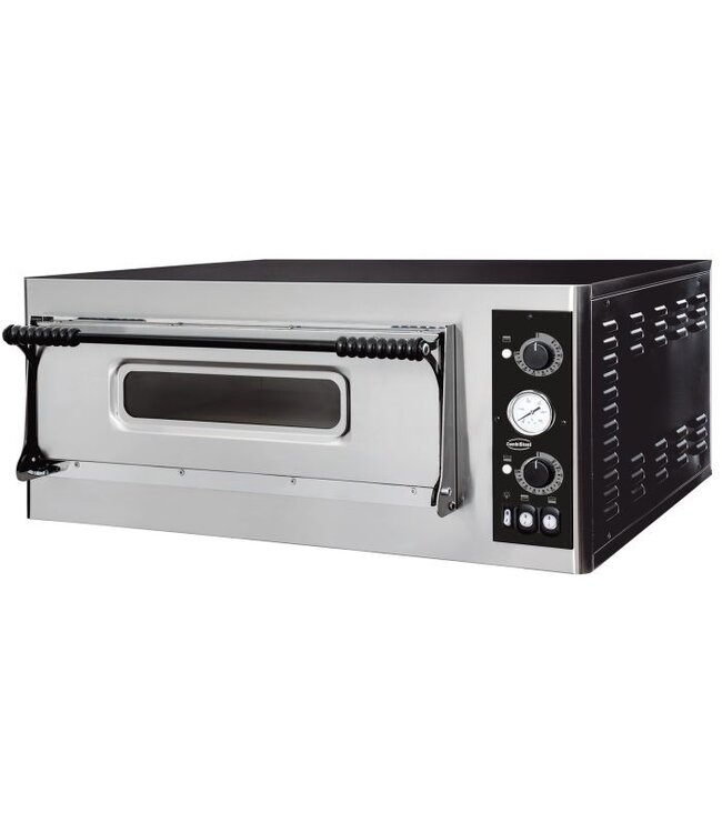Pizzaoven 975x1214x413 mm (bxdxh) 7,2kW/400V 6x Ø32 cm met 1 kamer - Combisteel