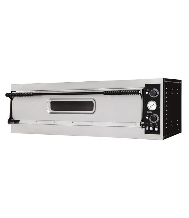 Pizzaoven 1305x600x413 mm (bxdxh) 6kW/400V 3x Ø35 cm met 1 kamer - Combisteel