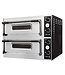 Combisteel Pizzaoven 975x924x745 mm (bxdxh) 9,4kW/400V 4+4x Ø32 cm met 2 kamers - Combisteel