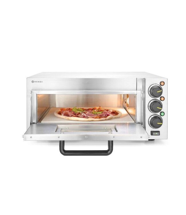 Pizzaoven 580x560x275 (bxdxh) 2.000W/230V 1 kamer Compact - Hendi