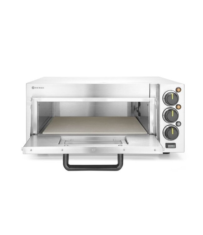 Pizzaoven 580x560x275 (bxdxh) 2.000W/230V 1 kamer Compact - Hendi