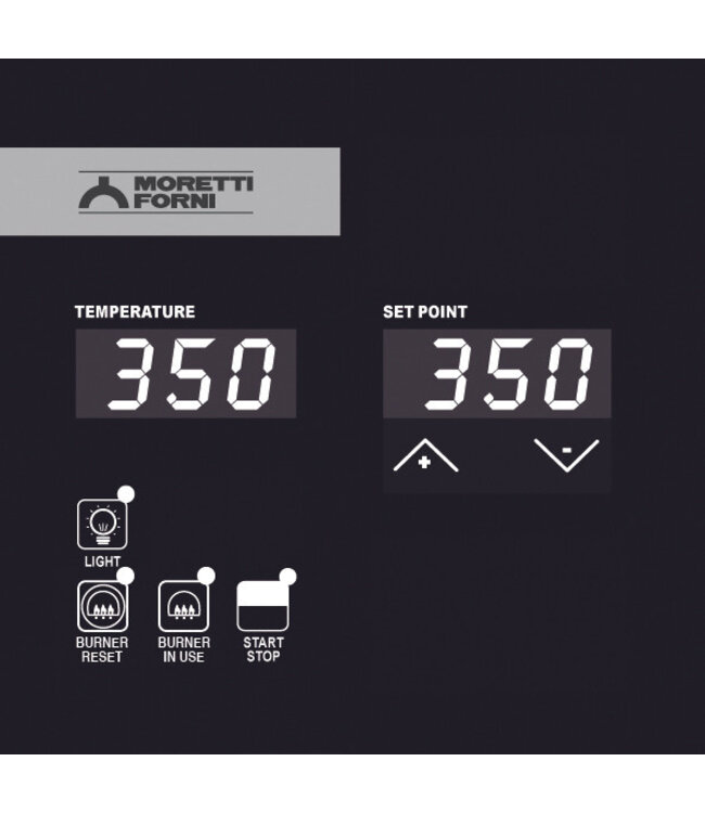 Pizzaoven gas SerieP P110G 2-B - Moretti