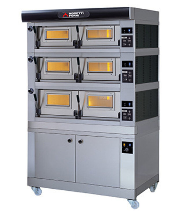 Pizzaoven 400V SerieP P120E C - Moretti
