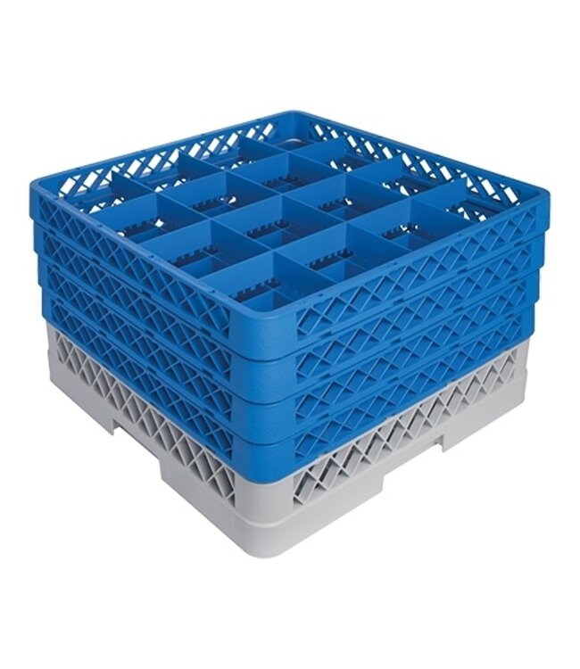 Voetglazenkorf 16 comp. 50x50x22 cm max Ø112x(h)240 mm - CaterRacks