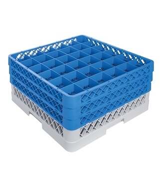 CaterRacks Voetglazenkorf 36 comp. 50x50x22 cm max Ø74x(h)200 mm - CaterRacks