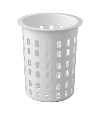 Bestekbeker Ø10x(h)14 cm wit kunststof