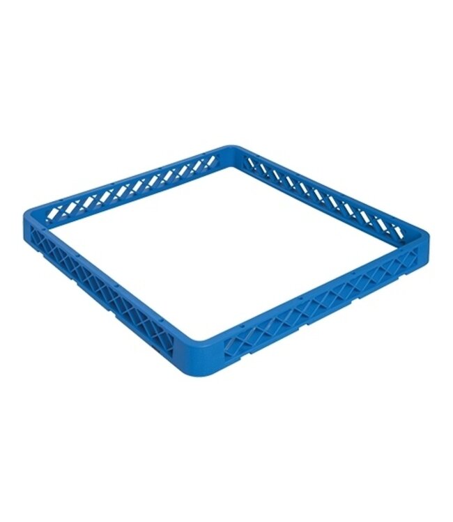 Vaatwaskorf opzetrand extra 50x50x4,5 cm blauw - CaterRacks