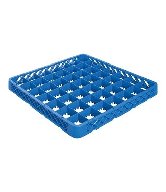 CaterRacks Vaatwaskorf opzetrand extra 49 comp. 50x50x4,5 cm max Ø63 mm blauw - CaterRacks