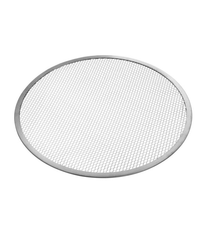 Pizzaplaat Ø450 mm aluminium met gaasbodem - Hendi
