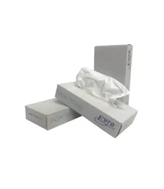 Facial tissue 20x19,5 cm 2-lgs wit | prijs & verp per 40 x 100 (4.000) stuks