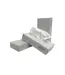 Facial tissue 20x19,5 cm 2-lgs wit | prijs & verp per 40 x 100 (4.000) stuks