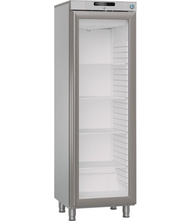 Koelkast 600/415 ltr (br/netto inh.) 595x667x1911 mm (bxdxh) +1°C tot +12°C RVS KG 420 R DR G met glasdeur Compact - Gram