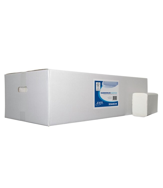 Handdoekpapier 32x20,3 cm M-fold 2-laags cellulose | prijs & verp per 25x120 (3.000) vel