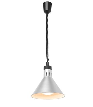 Hendi Warmtelamp Ø275x(h)250 mm verstelbaar conisch zilver 230V/250W - Hendi