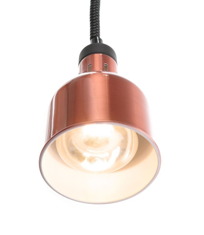 Warmtelamp Ø175x(h)250 mm verstelbaar cilindrisch koper 230V/250W - Hendi