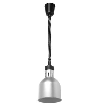 Hendi Warmtelamp Ø175x(h)250 mm verstelbaar cilindrisch zilver 230V/250W - Hendi