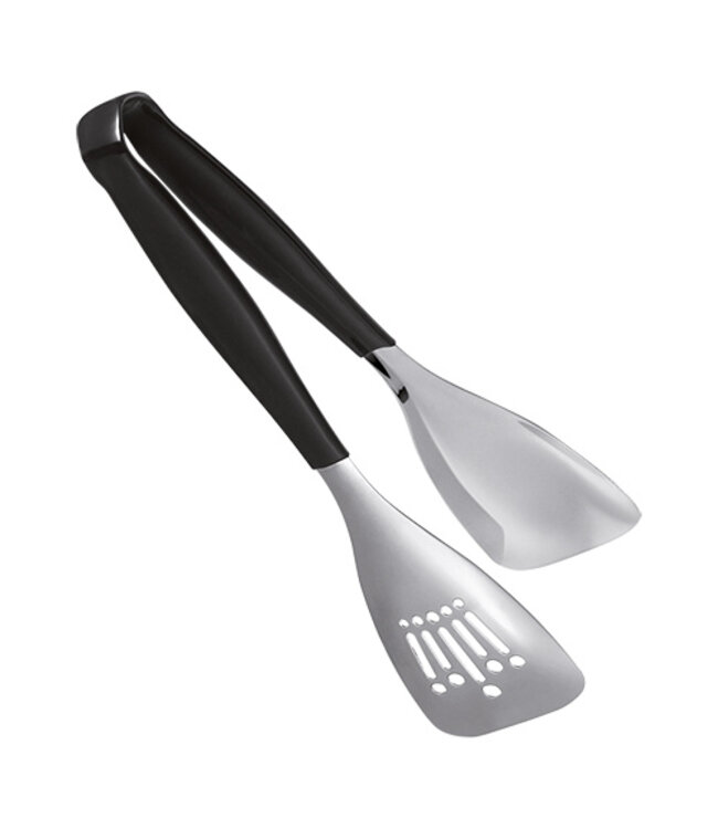 Serveertang 24 cm zwart/rvs