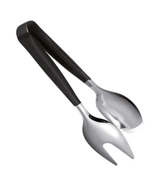 Sans Marque Serveertang 24 cm zwart/rvs