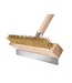 Hendi Pizzaovenborstel 260 mm / 93 cm messing haar met schraper