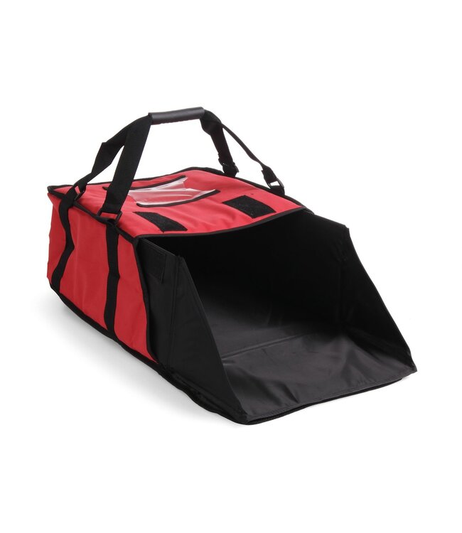 Pizza transporttas rood 370x370x(h)200 mm - Hendi