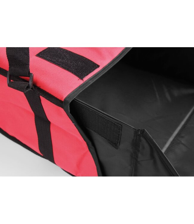 Pizza transporttas rood 370x370x(h)200 mm - Hendi