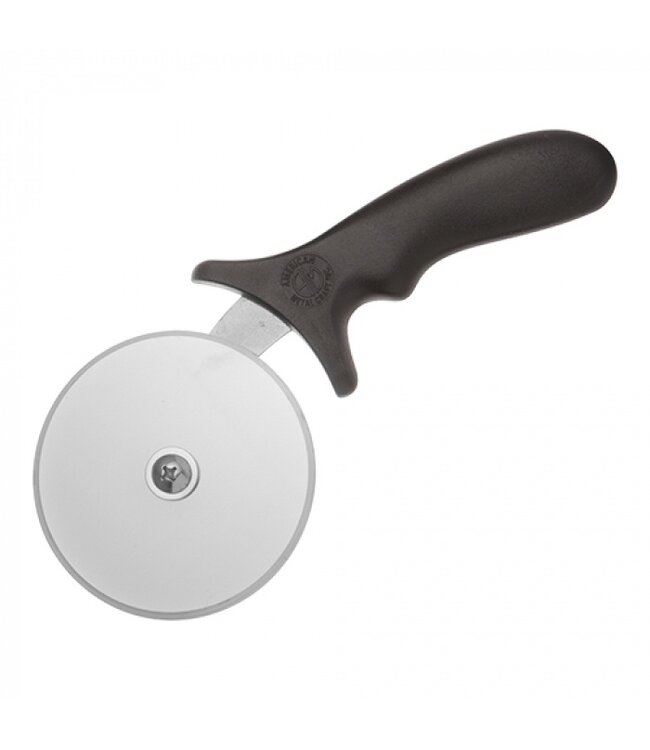 Pizzawielsnijder 102 mm zwart / rvs
