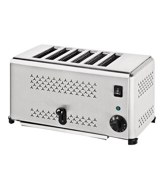 CaterChef Broodrooster 6 sleuven roestvrijstaal - Caterchef