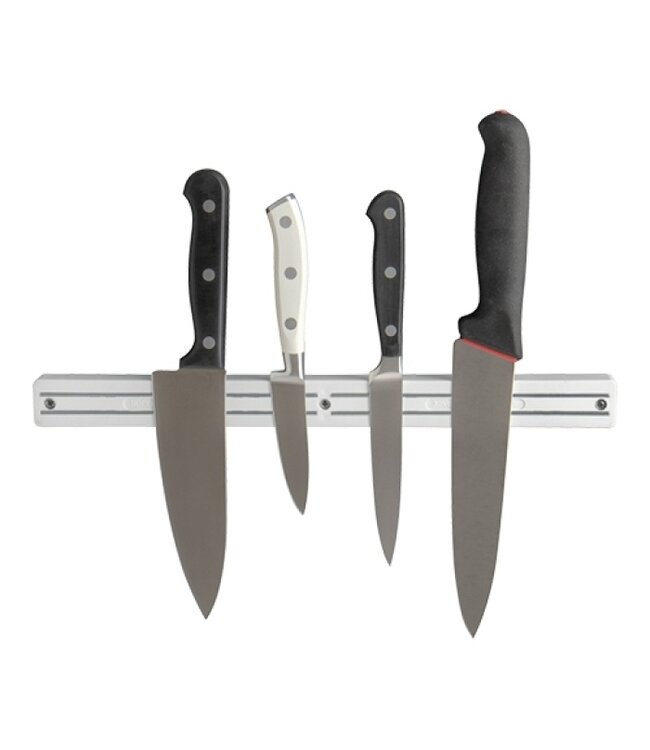 Messenmagneet wit 35 cm met 2 magneetstrippen