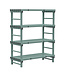 Rea Stelling 1400x600x1750 mm (bxdxh) 4 schappen Design Eurostelling - Rea