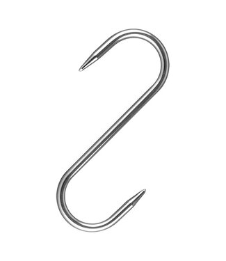 Sans Marque Vleeshaak 140mm / Ø6 mm - Roestvrijstaal