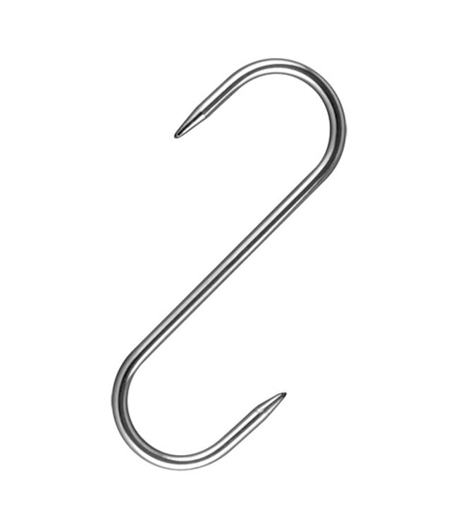 Vleeshaak 160mm / Ø6 mm - Roestvrijstaal