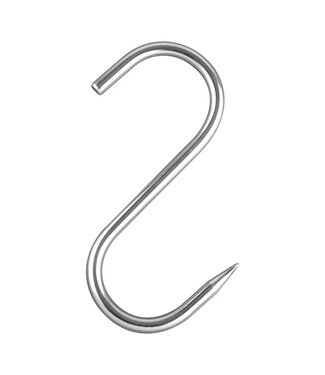 Sans Marque Vleeshaak 200mm / Ø10 mm - Roestvrijstaal