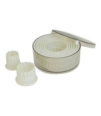 Sans Marque Stekerdoos 9-delig, rond, gekarteld