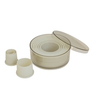 Sans Marque Stekerdoos 9-delig, rond, glad