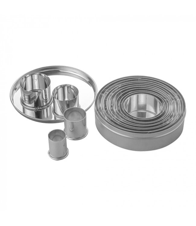 Stekerdoos 14-delig, rond, glad