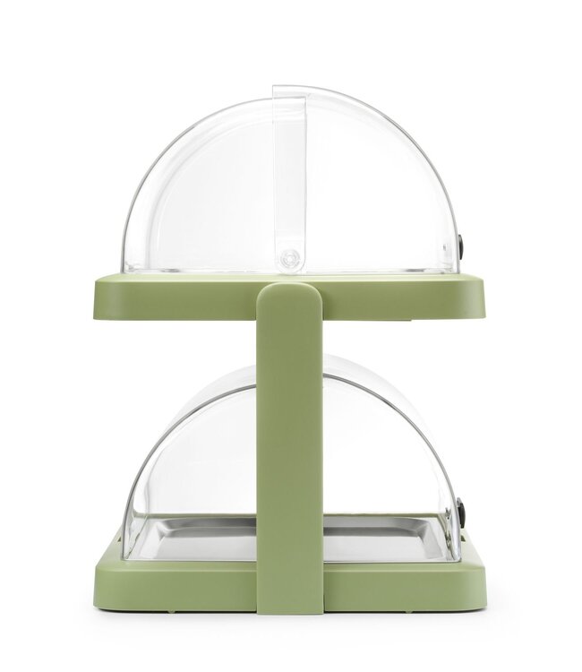 Koeldisplay 480x355x480 mm (bxdxh) met dubbele rolltop groen Duo Uniq - Hendi
