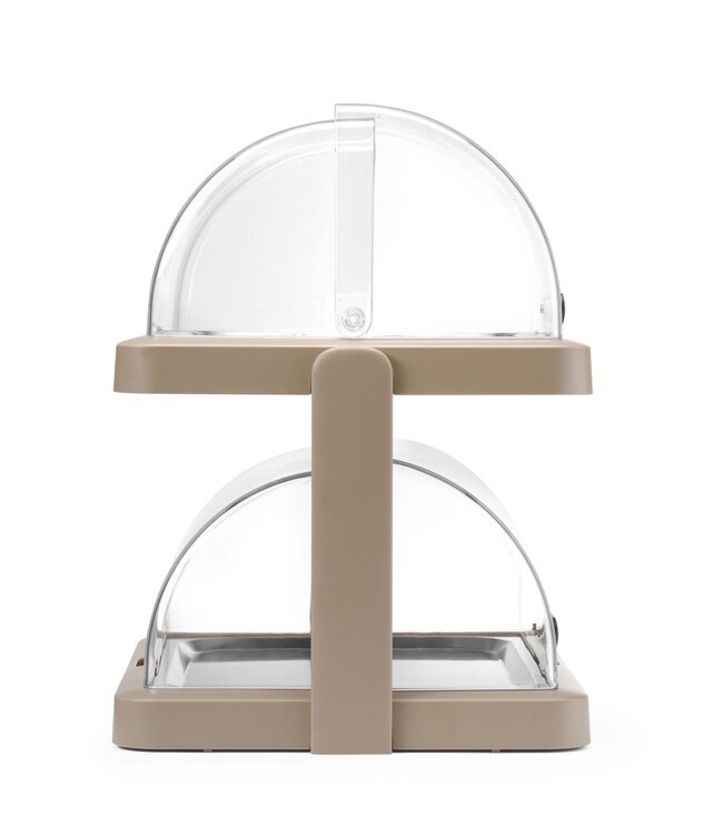 Koeldisplay 480x355x480 mm (bxdxh) met dubbele rolltop beige Duo Uniq - Hendi