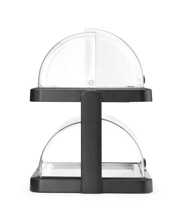 Koeldisplay 480x355x480 mm (bxdxh) met dubbele rolltop zwart Duo Uniq - Hendi