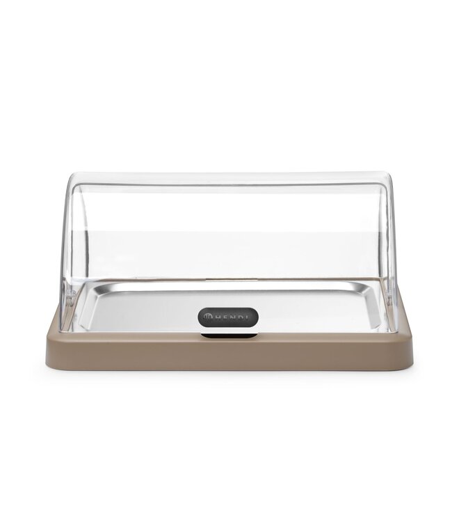 Koeldisplay 460x355x220 mm (bxdxh) met enkele rolltop beige Duo Uniq - Hendi