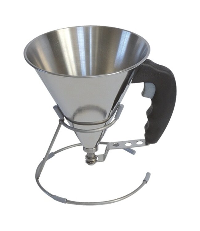 Doseer giettrechter 0,8 ltr - Roestvrijstaal