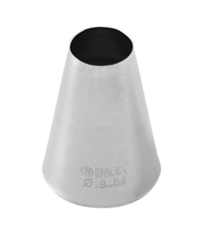 Spuitje glad 15/Ø18 mm naadloos - Roestvrijstaal