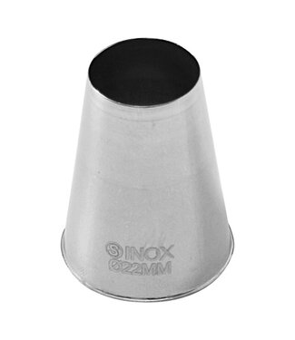 Sans Marque Spuitje glad 19/Ø22 mm naadloos - Roestvrijstaal