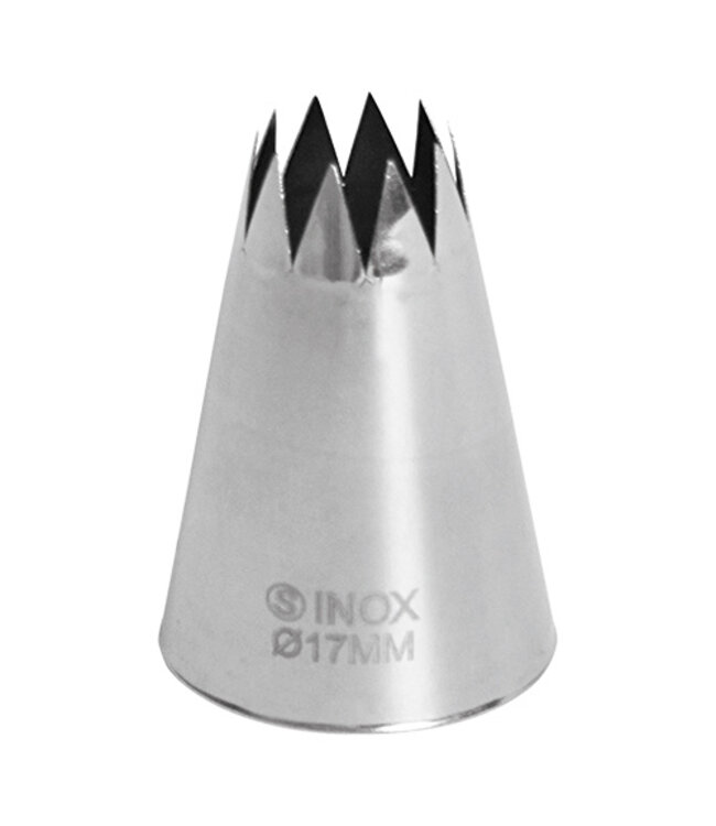 Spuitje kartel 14/Ø17 mm naadloos - Roestvrijstaal