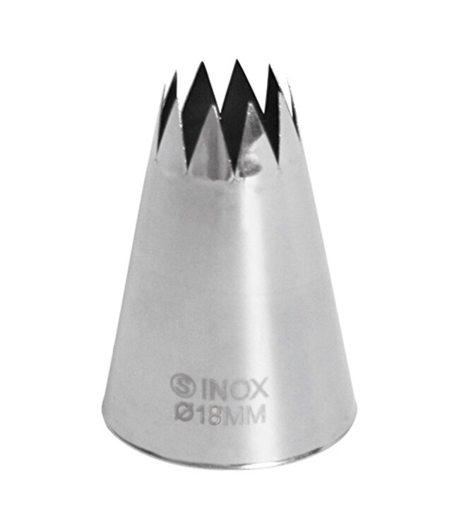 Spuitje kartel 15/Ø18 mm naadloos - Roestvrijstaal