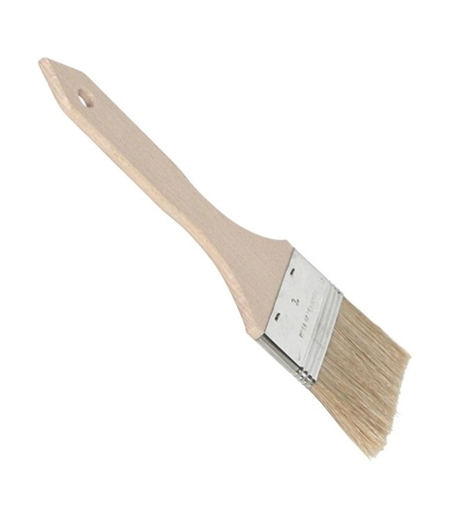 Bakkwast 8 cm - Hout / nikkel