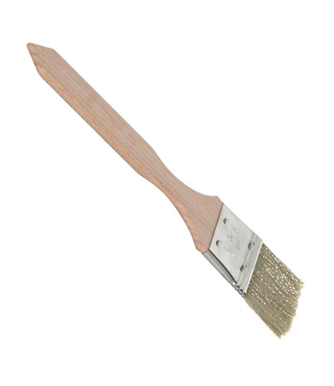 Bakkwast 6 cm - Hout / nikkel