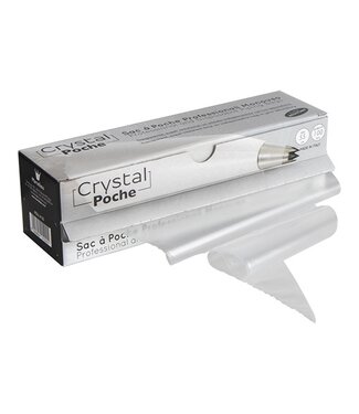 Martellato Spuitzak 55 cm transparant - Disposable  | prijs & verp per 100 stuks