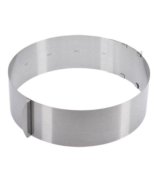 Taartring Ø16~Ø30 cm - Roestvrijstaal